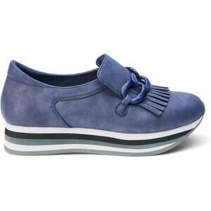 COCONUTS by Matisse Bess Platform Loafers Womens Navy Blue Size 8 NEW